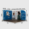 10x10 Magnetic Fabric Booth Wall with Modular Panels