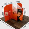 Stand de exhibición de tela magnética - Modelo 1 (13 x 10 pies)