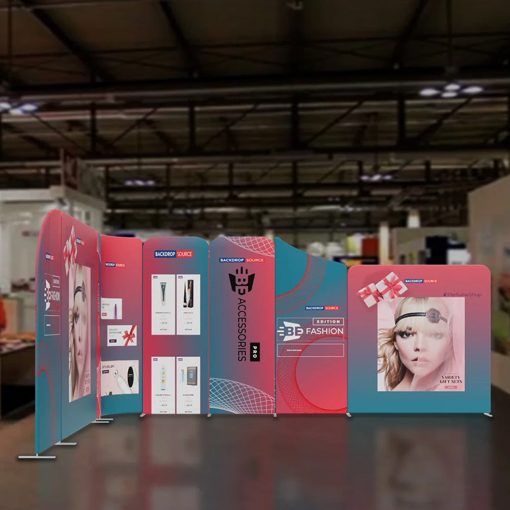 Magnetic Fabric Booth Display - Model 3 (16.4 x 13ft)