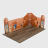 Stand de exhibición de tela magnética - Modelo 1 (20 x 20 pies)