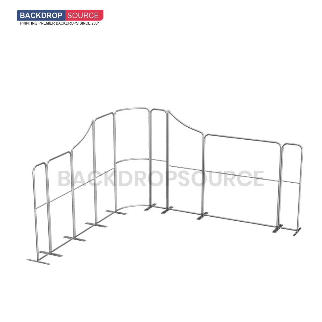 Magnetic Fabric Booth Display - Model 5 (13 x 13ft)