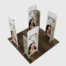 10x10 Magnetic Fabric Booth Wall with 8 Panels