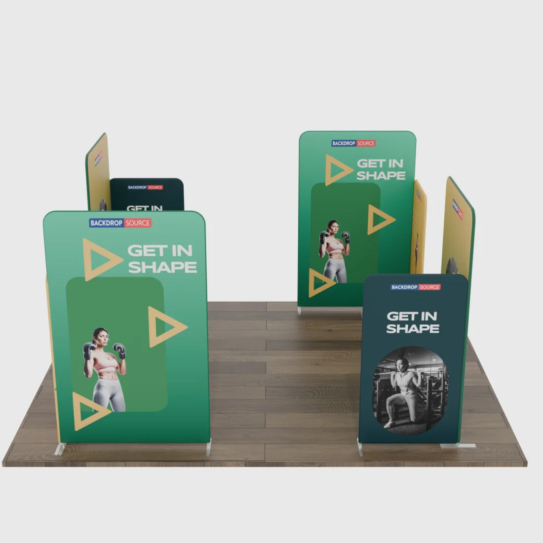 Magnetic Fabric Booth Display - Model 4 (20 x 20ft)