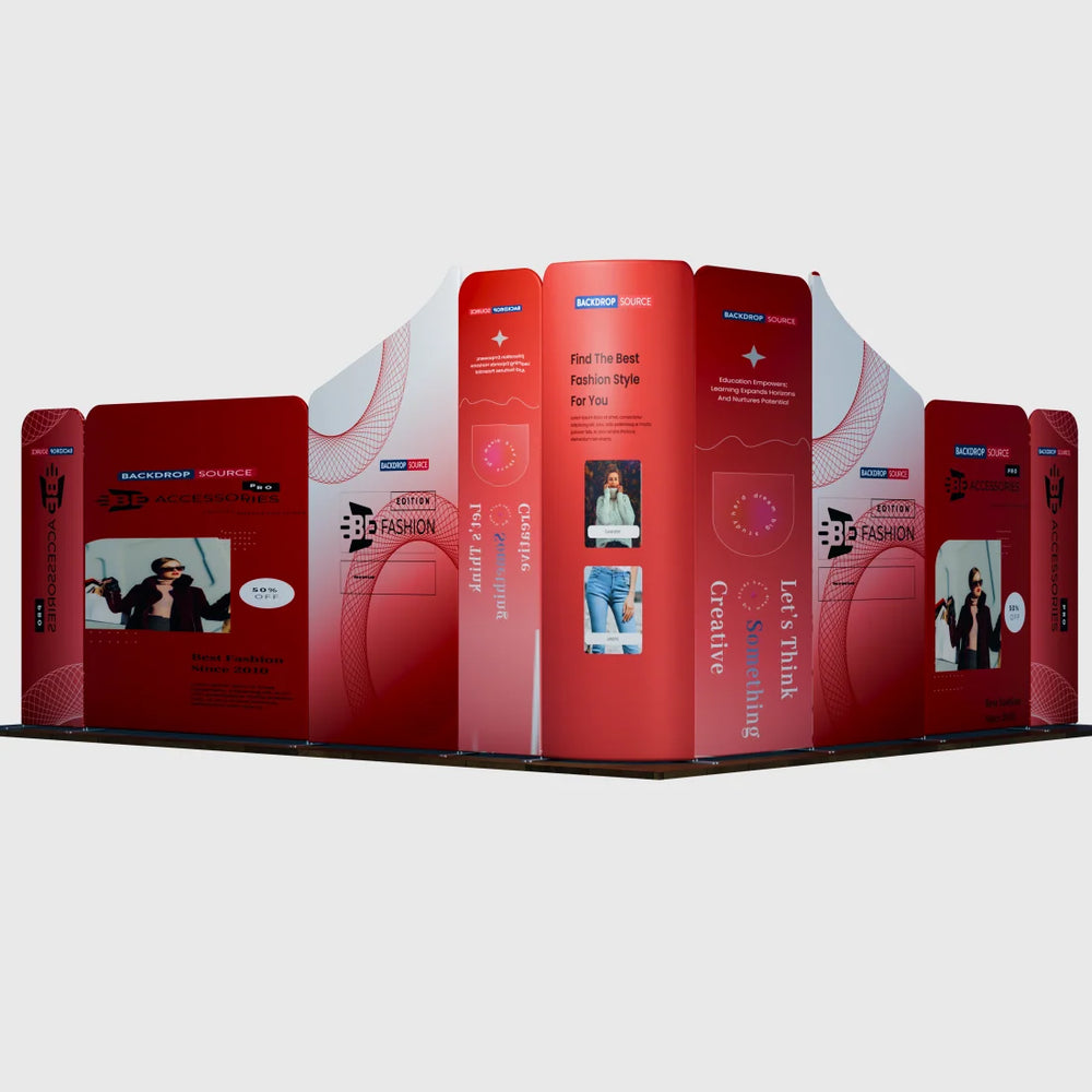 Magnetic Fabric Booth Display - Model 5 (13 x 13ft)