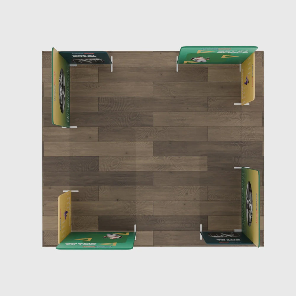 Magnetic Fabric Booth Display - Model 4 (20 x 20ft)