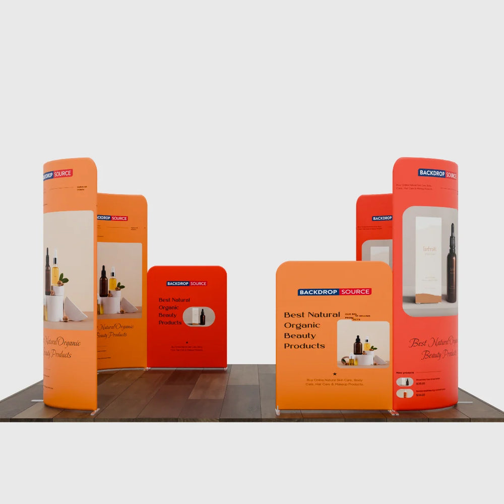 Magnetic Fabric Booth Display - Model 5 (10 x 10ft)