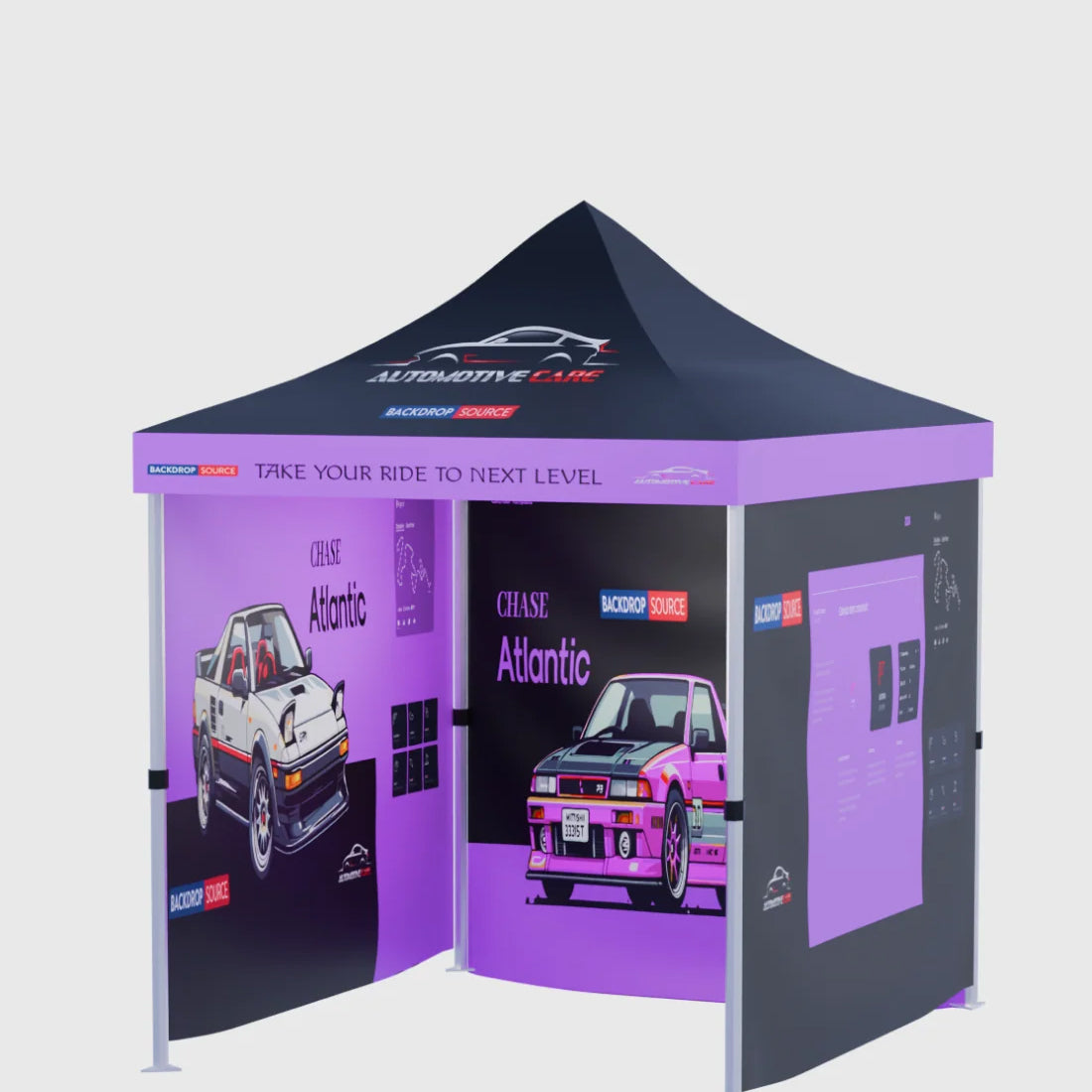 Carpa con dosel personalizada y resistente (6,5 pies x 10 pies)