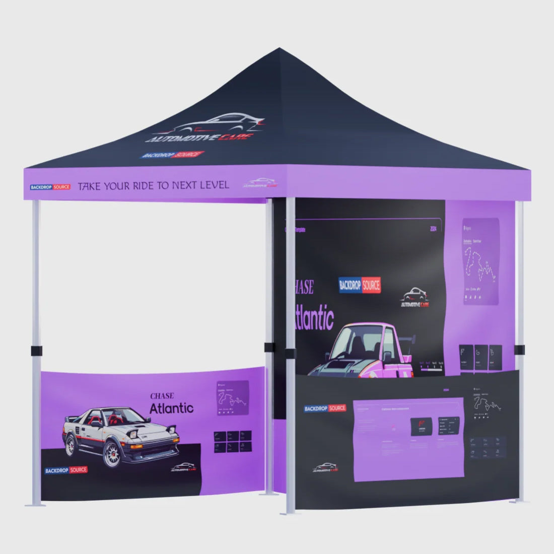 Carpa con dosel personalizada y resistente (6,5 pies x 10 pies)