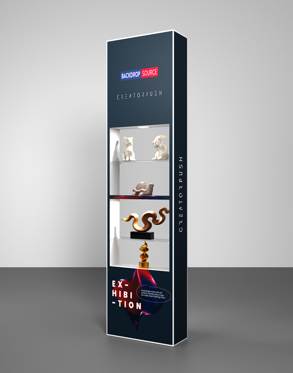 SEG Popup - Internal Showcase with Recessed Led Ring