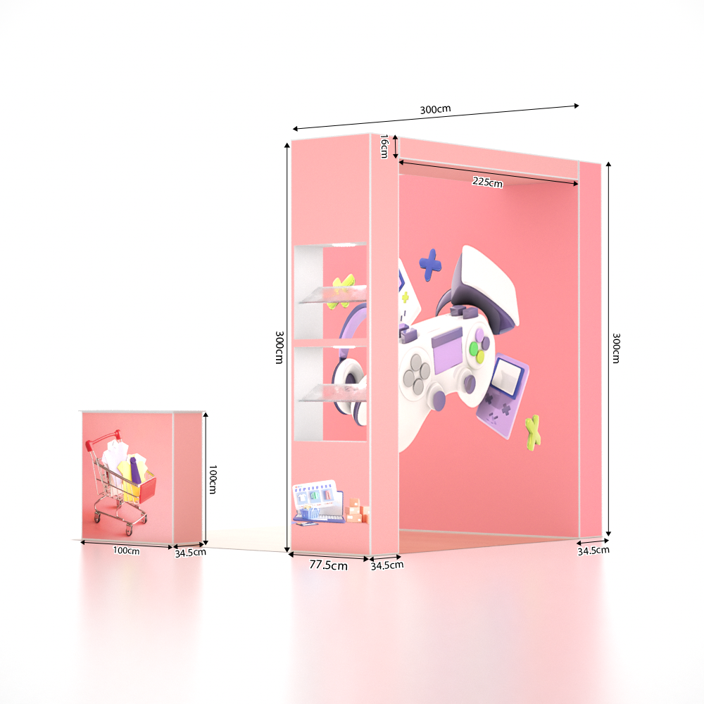 SEG Pro Popup Booth – Model 2 (10ft x 10ft)