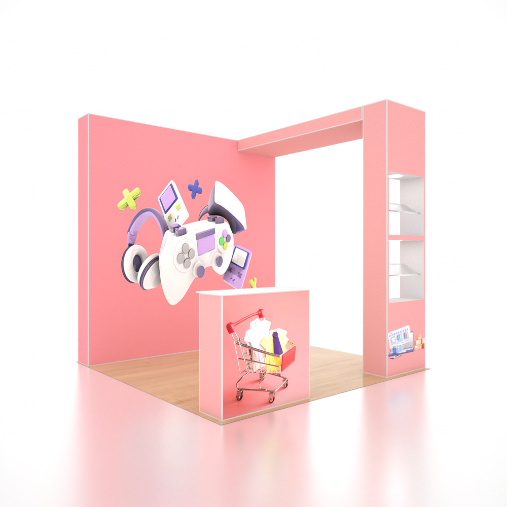 SEG Pro Popup Booth – Model 2 (10ft x 10ft)