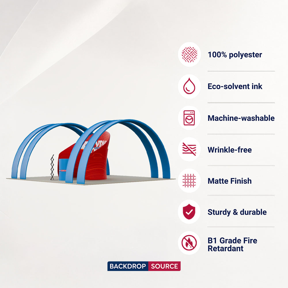 20x10 Meeting Pod with Round Arch Exhibition Kit