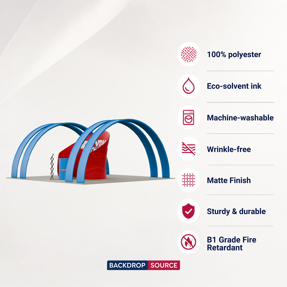 20x10 Meeting Pod with Round Arch Exhibition Kit