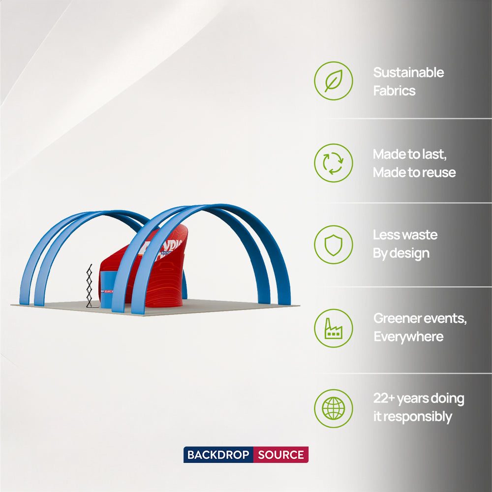 20x10 Meeting Pod with Round Arch Exhibition Kit