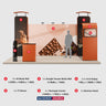 20x10 Straight Backdrop with 3D Wall & Arch Exhibition Kit