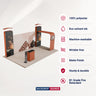20x10 Straight Backdrop with 3D Wall & Arch Exhibition Kit