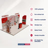 20x10 Straight Backdrop with Round Table Top Exhibition Kit