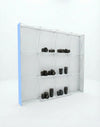 Portable Straight Pop-Up Wall with Shelves