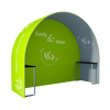 Round Arch Trade Show Booth with Shelf