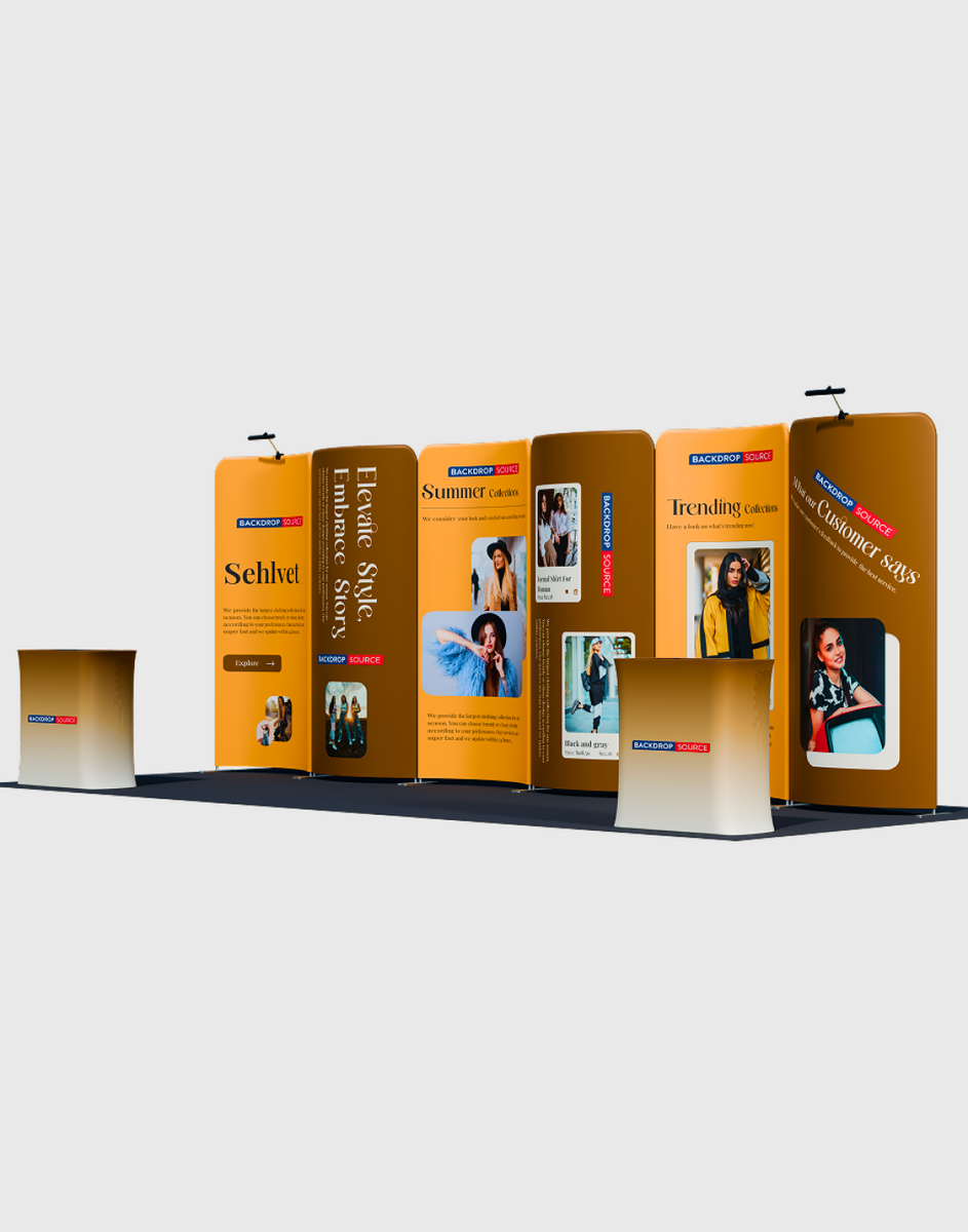 Portable Exhibit Display 10ft x 20ft - Model 17 – Backdropsource