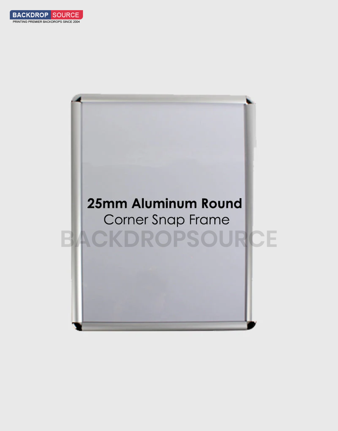 25mm Aluminum Snap Frame for Sleek, Durable Displays – Backdropsource