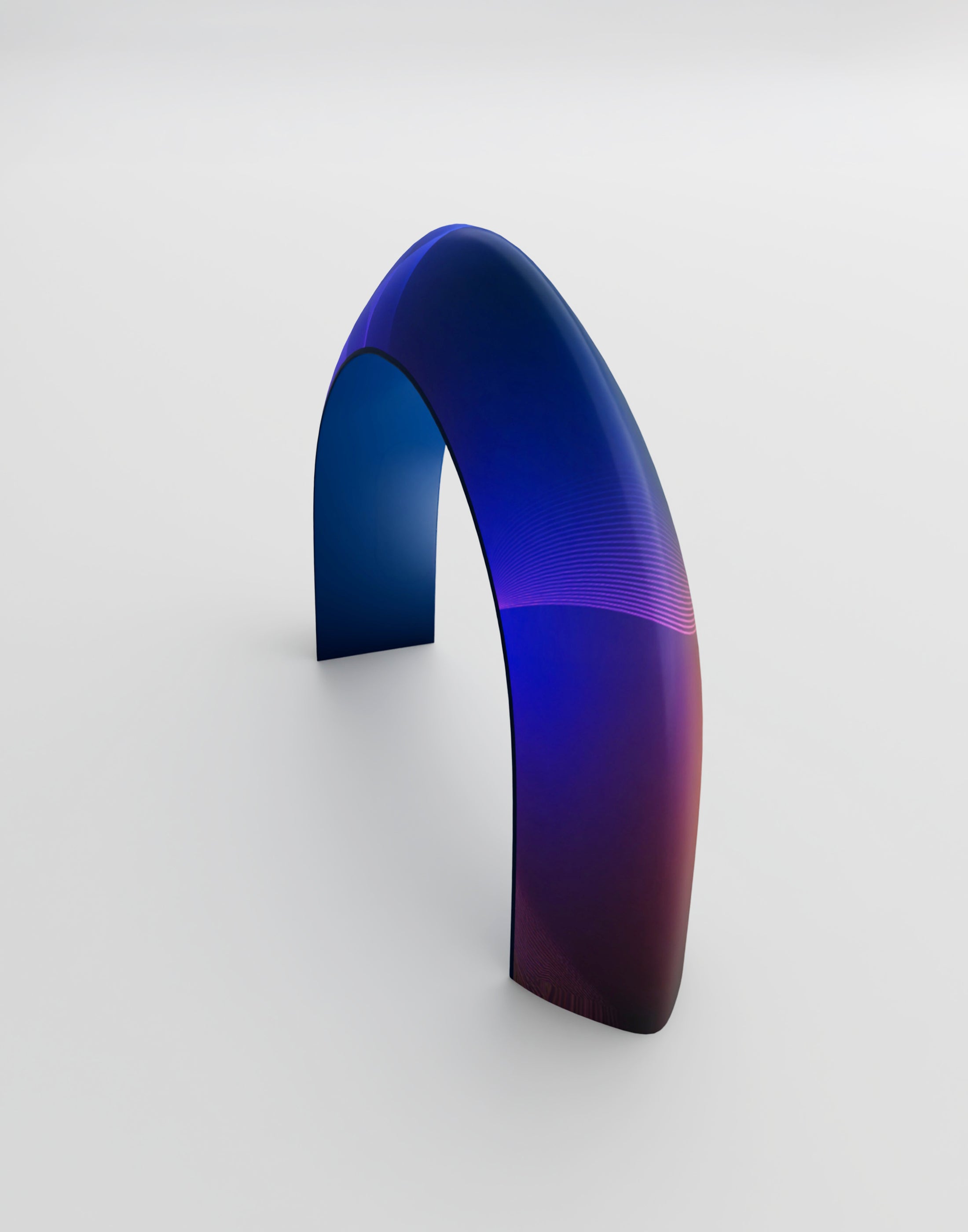 3D Triangular Prism Tension Fabric Arch