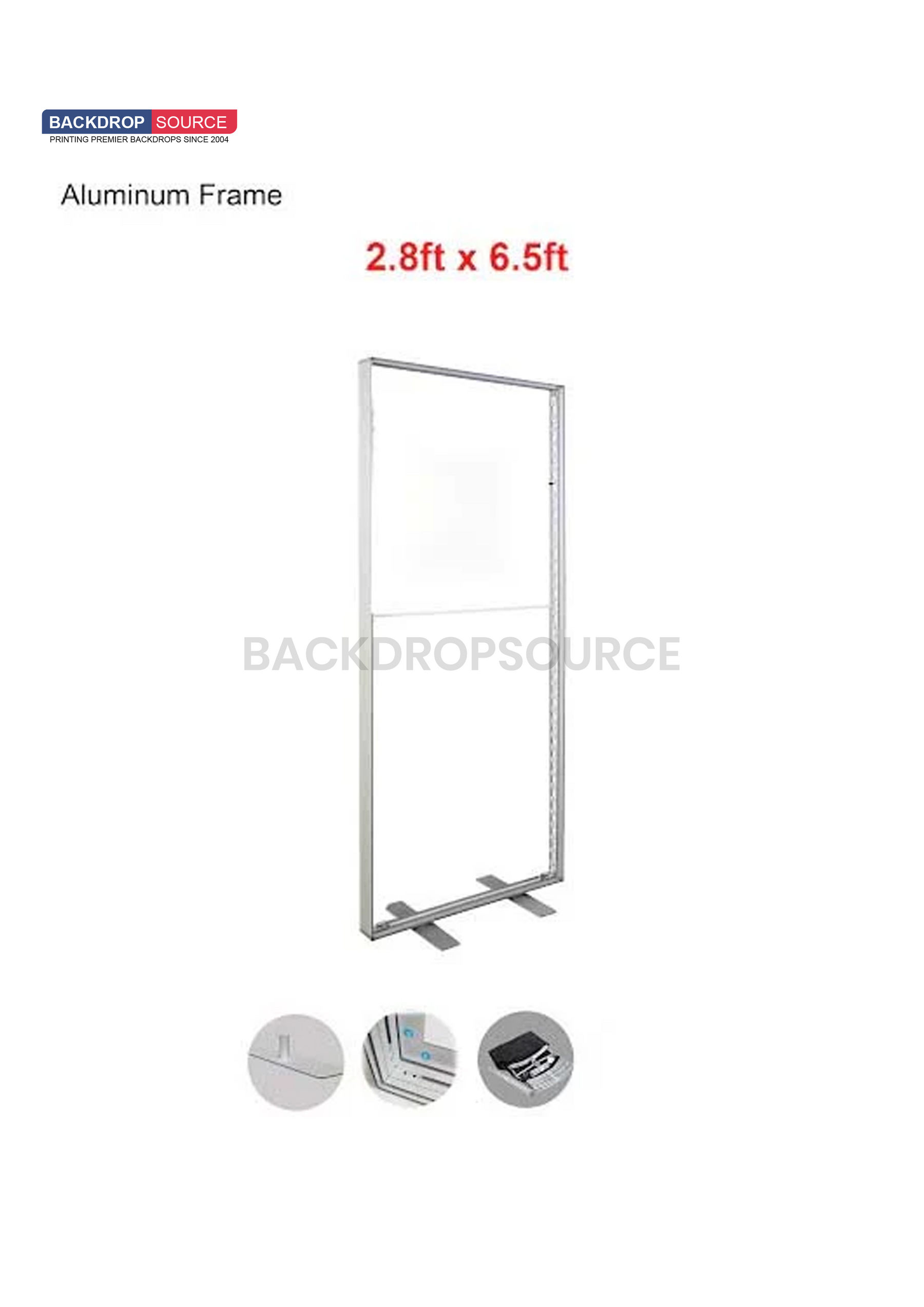 SEG Fabric LED Light Box Display - 2.8ft W x 6.5ft H