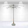 Square Patio Umbrella With Valances – 6.5ft x 6.5ft
