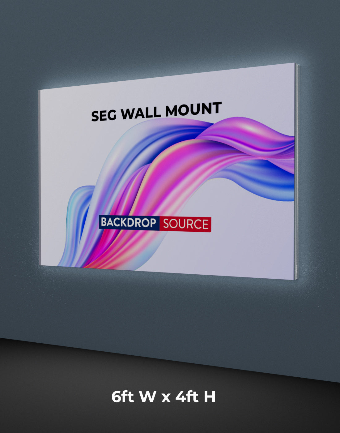 Pvc Light Box Backdrop Wall-Mounted SEG Light Box | Custom Backlit Display for Retail & Events ...