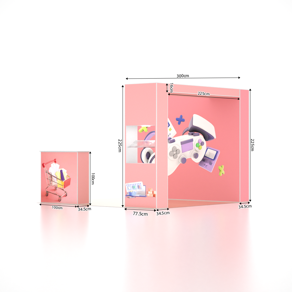 SEG Pro Popup Booth – Model 3 (10ft x 10ft)