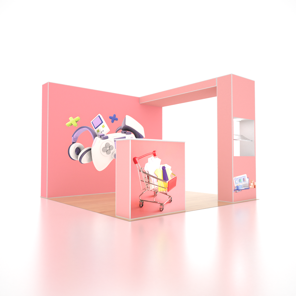 SEG Pro Popup Booth – Model 3 (10ft x 10ft)