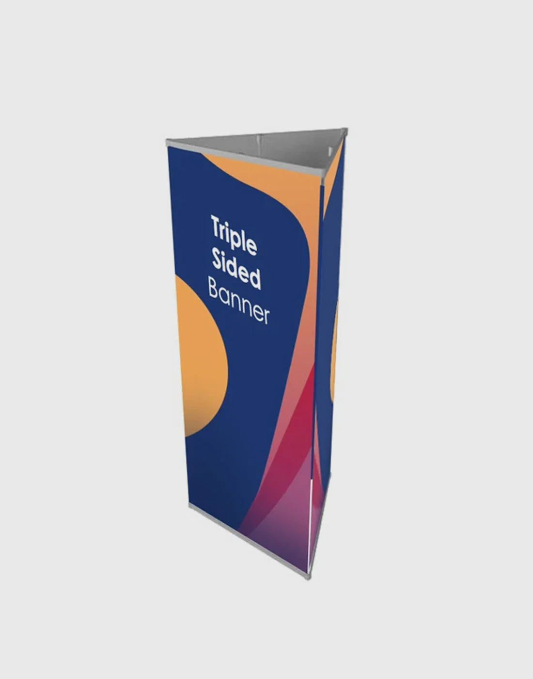 Triangle Display Frame Tri-Banner 3-Sided Display Stand | Triangle Fabric Banner USA ...