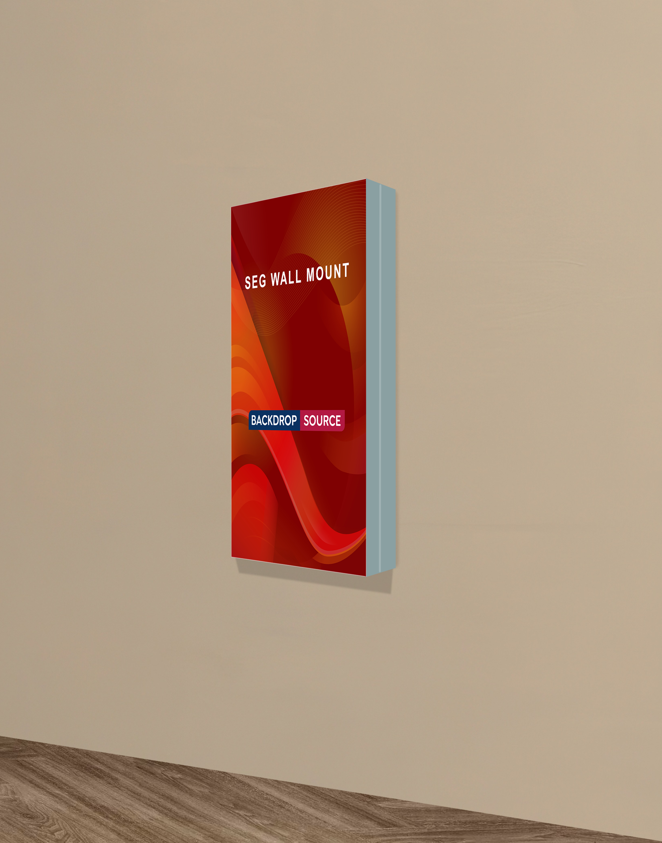 Wall-Mounted SEG Fabric display - 4.7" Depth