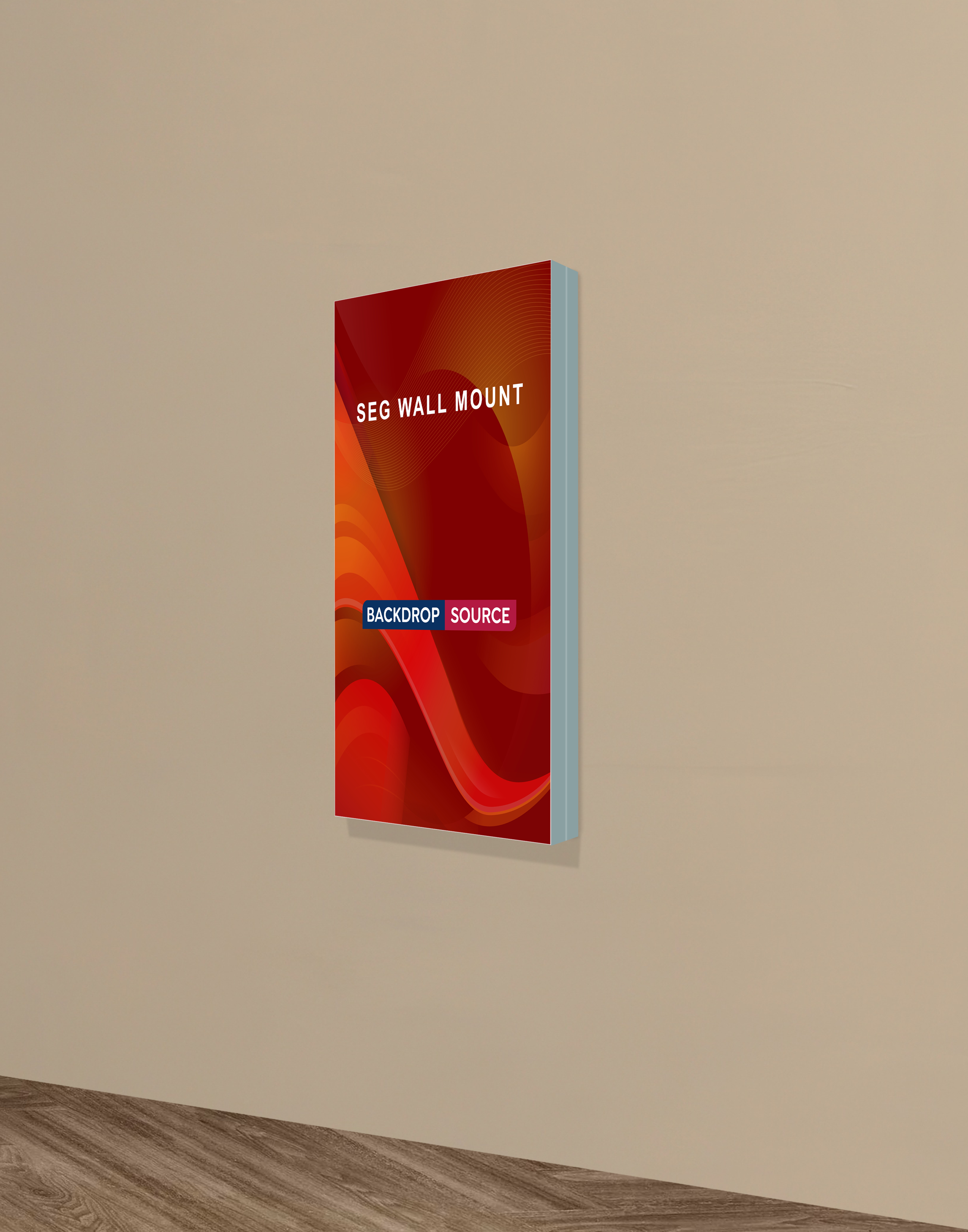 Wall-Mounted SEG Fabric display - 2.4" Depth