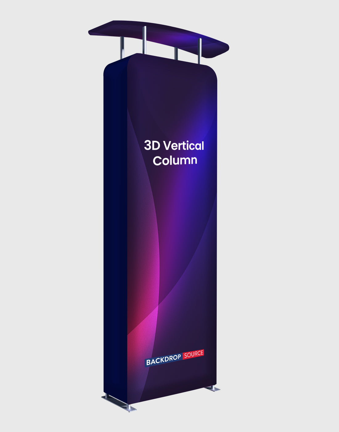 Three Column Header Custom 3D Fabric Column with Header | Promotional Display Stand USA ...