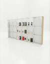 Portable Straight Pop-Up Wall with Shelves