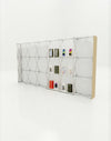 Portable Straight Pop-Up Wall with Shelves