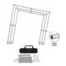 3D Fabric Slanted Arch Display Wall