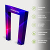 3D Fabric Slanted Arch Display Wall