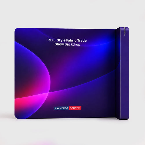 3D L-Style Fabric Trade Show Backdrop
