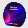 3D Moon-Shaped Tension Fabric Display
