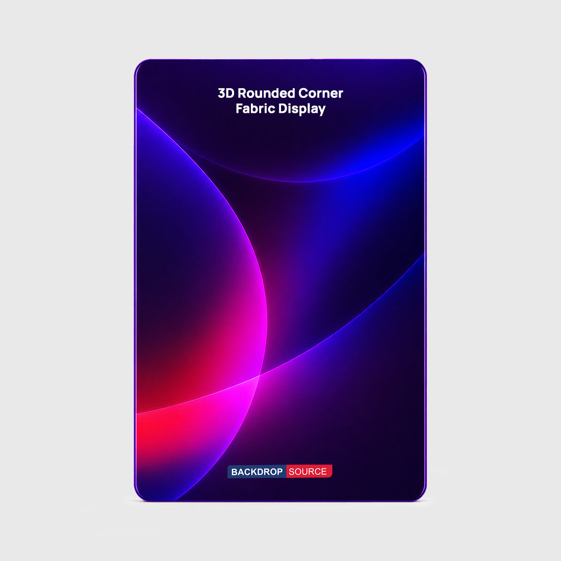 3D Rounded Corner Fabric Display