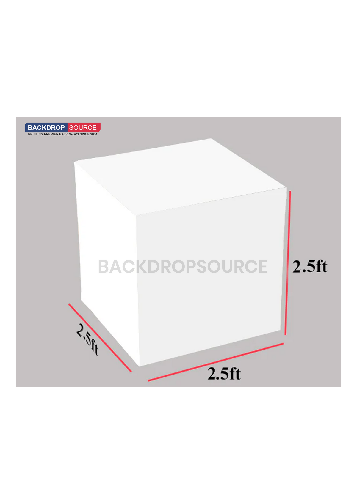 3 Sets of Stretch Fabric Displays for Product Showcase
