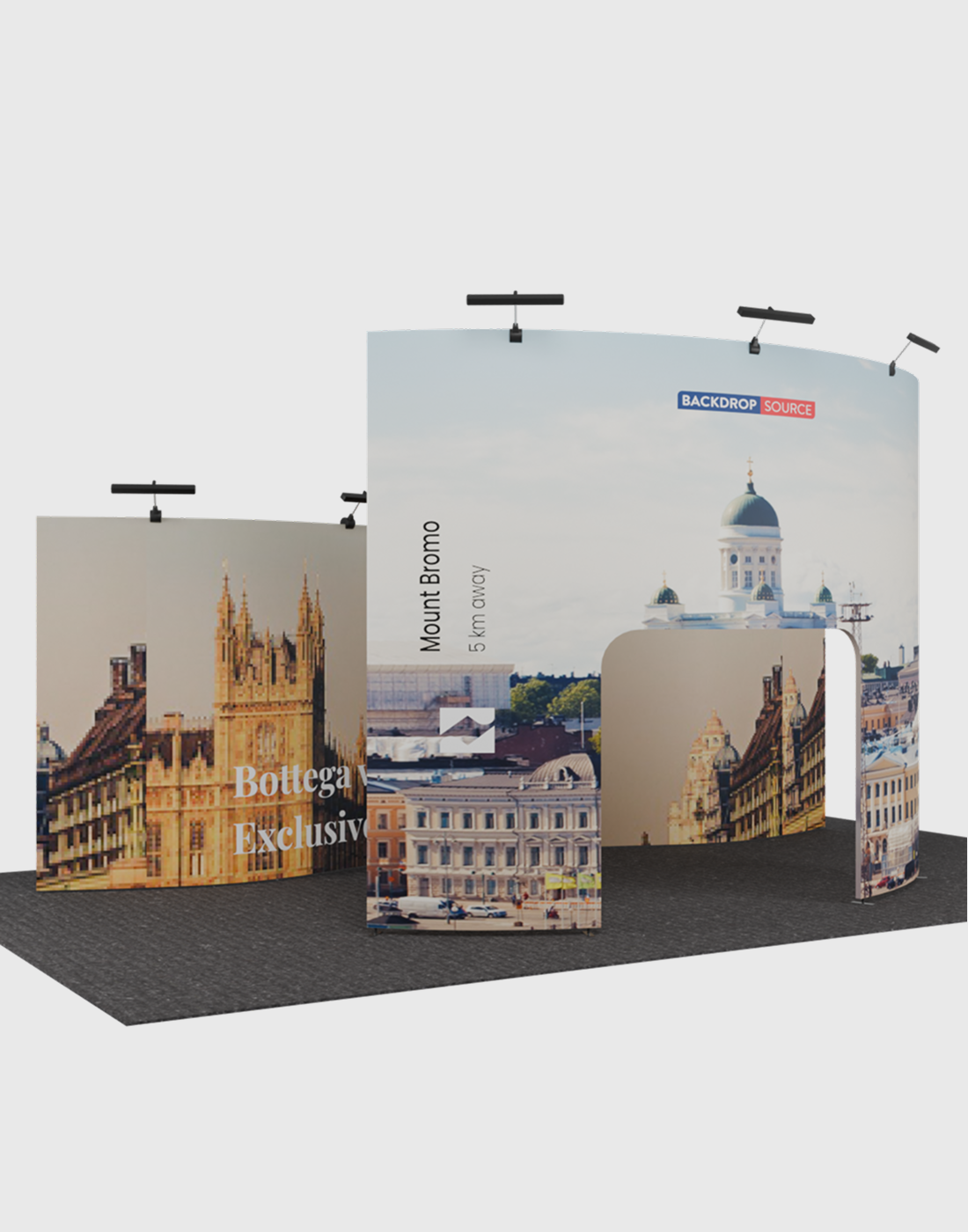 Display Exibitions Portable Exhibit Display 20ft x 10ft – Model 21 | Custom Modular Booth ...