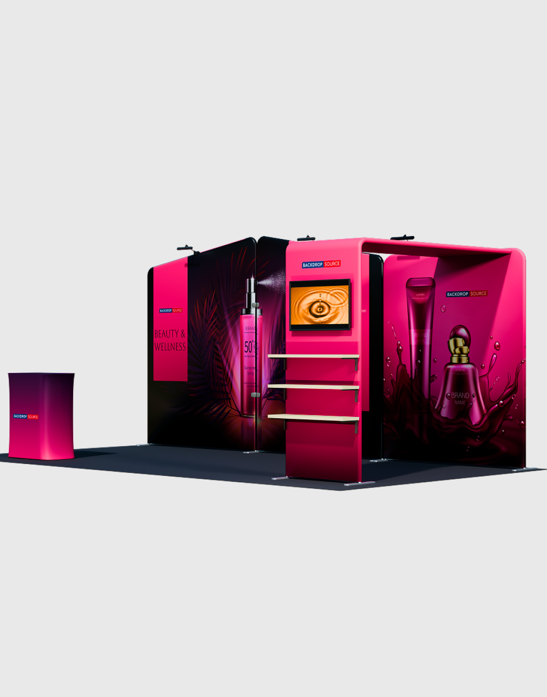 Portable Exhibit Display 10ft x 20ft - Model 18