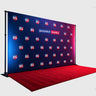 Fondos de pared multimedia para eventos con repetición de pasos