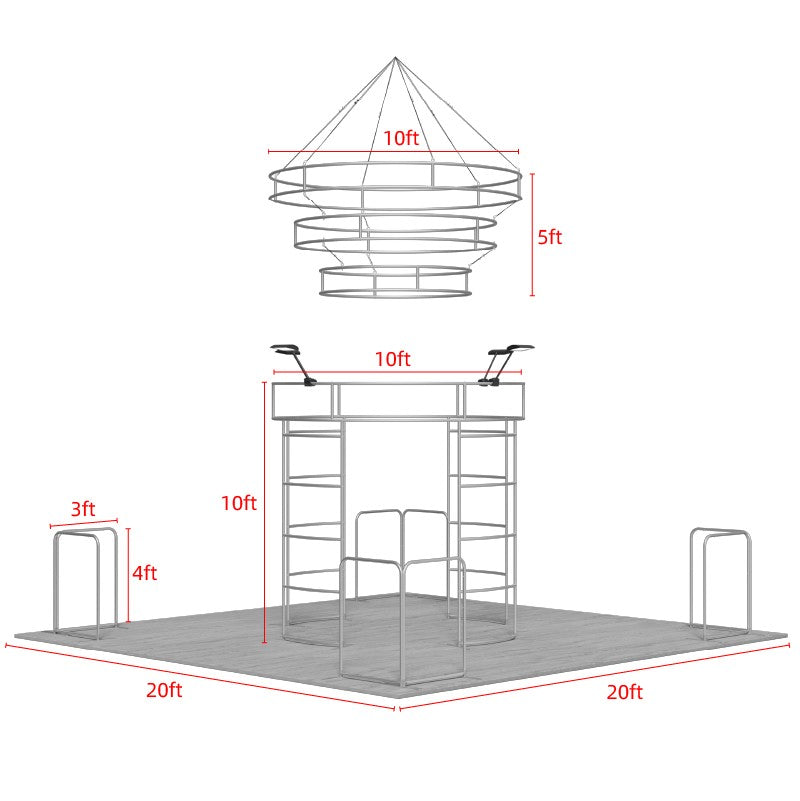 Modular Booth Kits 20ft x 20ft - Model 21