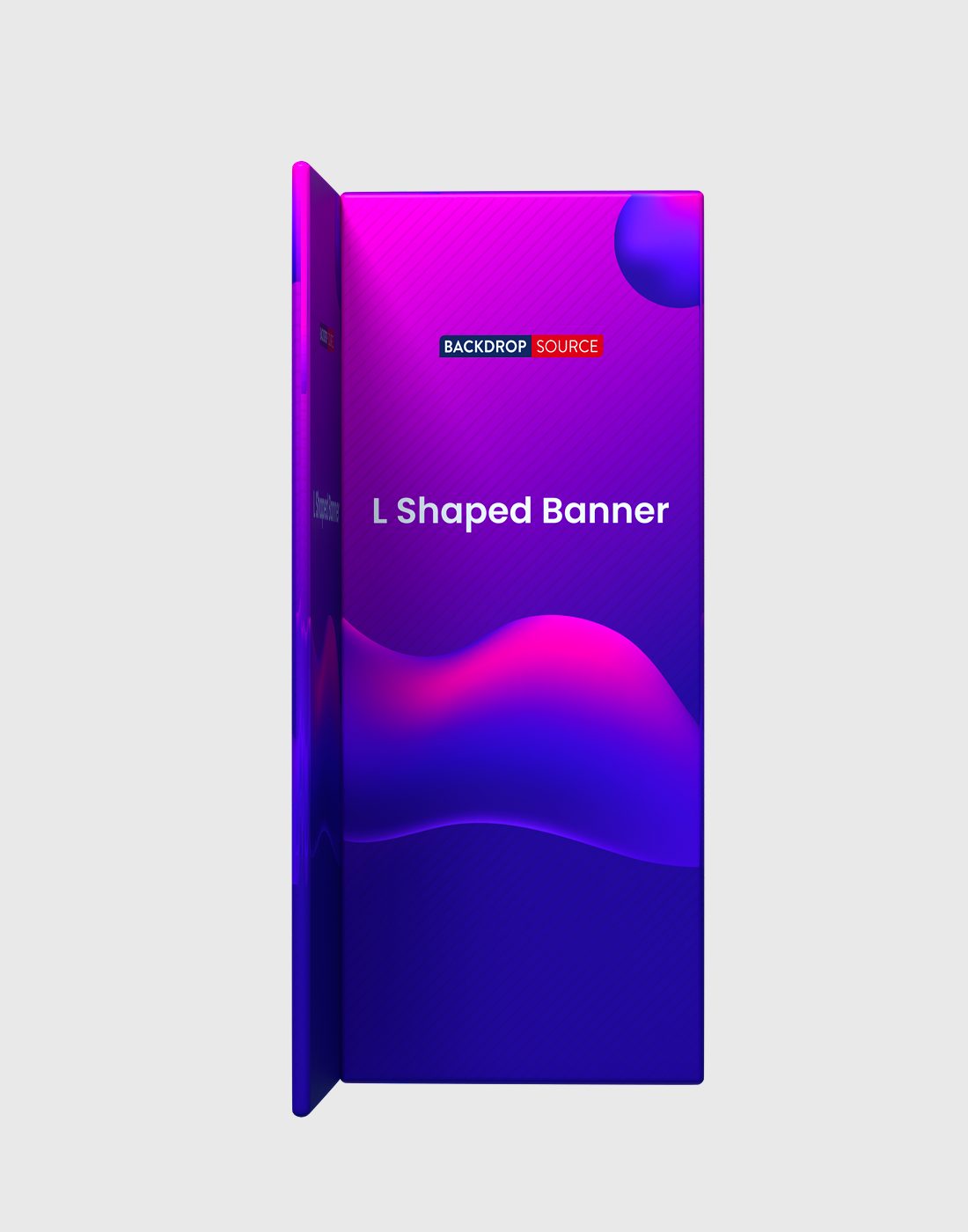 L-Shaped Fabric Banner Display