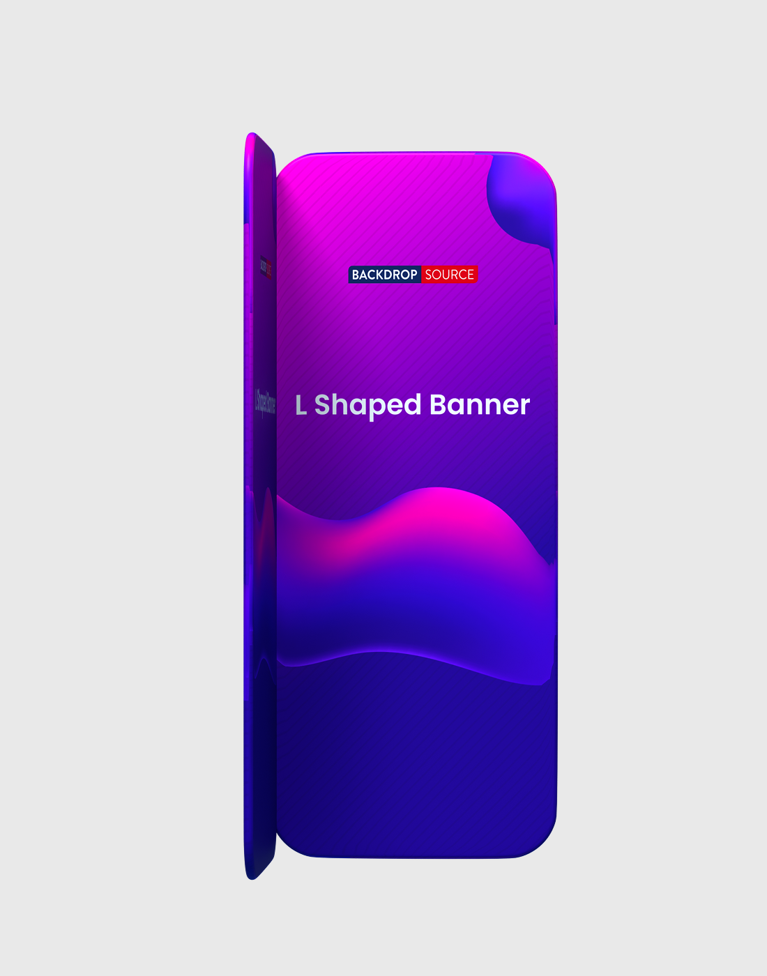 L-Shaped Fabric Banner Display