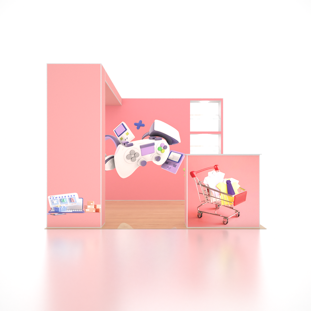 SEG Pro Popup Booth – Model 4 (10ft x 10ft)